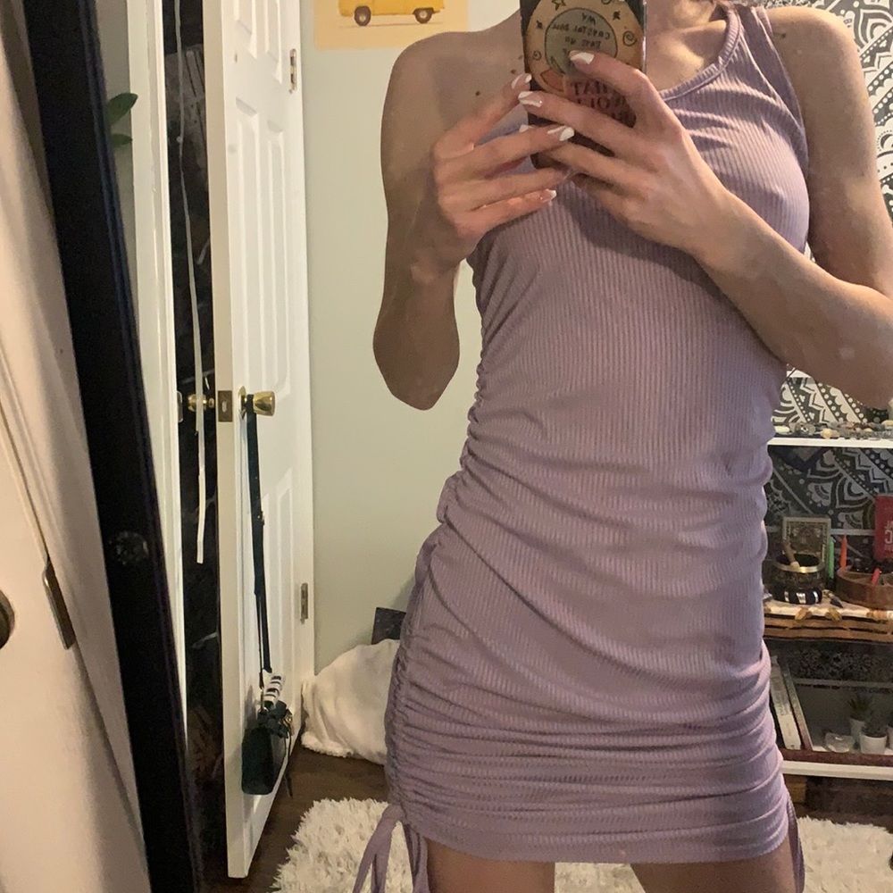 purple dress